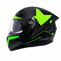 CASCO INTEGRAL GHB M-67 NEGRO AMARILLO | RENDIMIENTO Y PROTECCIÓN EN CADA RUTA