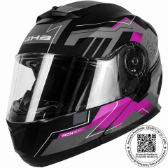 CASCO ABATIBLE GHB 160 STRAITS NEGRO ROSA MATE | SEGURIDAD Y COMODIDAD PARA CADA RUTA