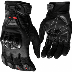 GUANTES PARA MOTO ONES AGAIN NEGRO ROJO TOUCH | CONTROL Y PROTECCIÓN PARA CADA RECORRIDO