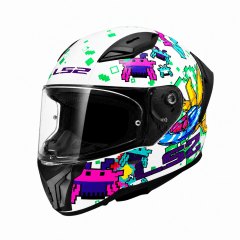 CASCO LS2 FF810 VIGO SPACE ATTACK BLANCO MORA | CERTIFICADO ECE 22.06