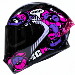 CASCO ICH 3120 TURN ON FC SM | CASCO ABATIBLE CERTIFICADO DOT 3CV CON SUN VISOR