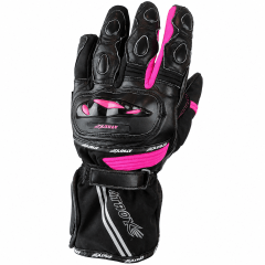 GUANTE ATROX MIG CUERO Y TEXTIL NEGRO ROSA | PROTECCIÓN Y CONFORT EN CADA RUTA
