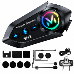 BLUETOOTH INTERCOMUNICADOR V12  | COMUNICACIÓN CLARA PARA CADA AVENTURA
