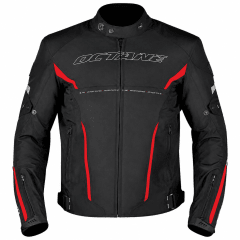 CHAQUETA OCTANE CONTRACT NEGRO ROJO | PROTECCIÓN Y CONFORT PARA CADA KILÓMETRO