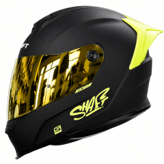 CASCO SHAFT 502SP SOLID NEGRO NEON YELLOW | CASCO INTEGRAL CERTIFICADO DOT ACREDITADO