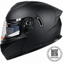 CASCO ABATIBLE GHB 166 NEGRO MATE | PROTECCIÓN Y CONFORT PARA CADA RUTA