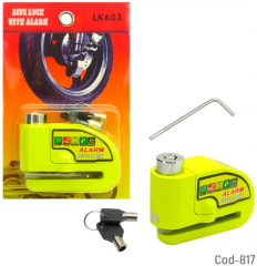 Candado Freno De Disco Con Alarma Para Moto