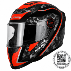 CASCO LS2 FF816 COSMOS STRIKE GRIS ROJO | CERTIFICADO ECE 22.06