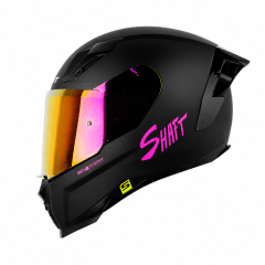 CASCO SHAFT 562R SOLID NEGRO FUCSIA | EXPRESA TU ESTILO CON MÁXIMA PROTECCIÓN