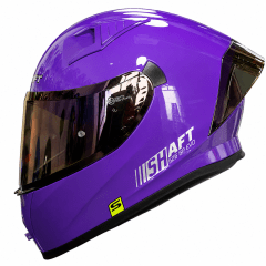 CASCO SHAFT 526SP SOLID MORADO BRILLO | CERTIFICADO DOT ACREDITADO