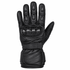 GUANTES CUERO NEGRO LARGO PROTECCIÓN NUDILLOS | SEGURIDAD PARA CADA RUTA