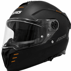 CASCO AXXIS HAWK SV EVO SOLID NEGRO MATE | CASCO INTEGRAL CON VISOR SOLAR CERTIFICADO