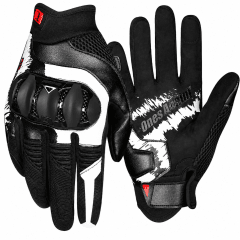 GUANTES PARA MOTO ONES AGAIN MG30 NEGRO BLANCO | MÁXIMA VENTILACIÓN PARA EL VERANO