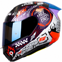CASCO SHAFT 560 EVO MOTION V2 CAMALEÓN ROJO | CERTIFICADO ECE 22.06