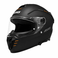 CASCO AXXIS HAWK SV EVO SOLID NEGRO MATE | CASCO INTEGRAL CON VISOR SOLAR CERTIFICADO