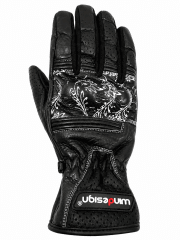 GUANTES WINDESIGN CUERO MUJER DETALLES BLANCOS | ELEGANCIA Y PROTECCIÓN EN CADA VIAJE