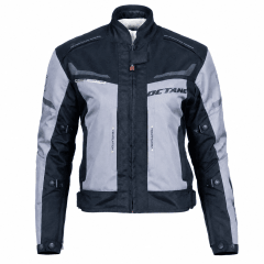CHAQUETA OCTANE ARIZONA LADY NEGRO GRIS | PARA LAS MOTOCICLISTAS QUE NO SE DETIENEN
