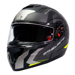 CASCO MT HELMETS ATOM SV HÍBRIDO F2 AMARILLO FLÚOR | CASCO ABATIBLE CERTIFICADO CON VISOR SOLAR