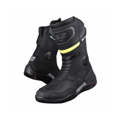 BOTA PARA MOTO HOMBRE LS2 GOBY WP IMPERMEABLE NEGRA Y AMARILLA