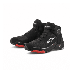 BOTA PARA MOTO ALPINESTARS CR-X DRYSTAR RIDING NEGRO CAMO ROJO IMPERMEABLE