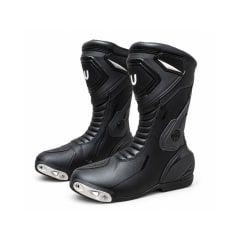BOTA PARA MOTO WINDESIGN LONGWAY CUERO NEGRA