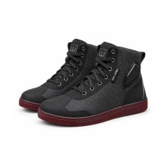 BOTA ZAPATILLA PARA MOTO WINDESIGN LIBERTY NEGRA GRIS