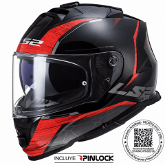 CASCO INTEGRAL LS2 FF800 STORM II CLASSY ROJO | SEGURIDAD Y RENDIMIENTO