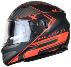 Casco Ls2 ff320 Level Negro Rojo
