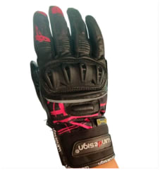 guante cuero mujer con proteccion nudillos