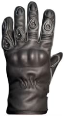 guante cuero unisex negro