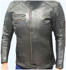 chaqueta cuero 1,8 mm mujer negra