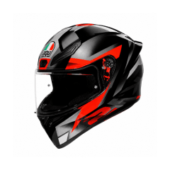 CASCO INTEGRAL AGV K1 S (2023) FASTLAP NEGRO GRIS ROJO RACING