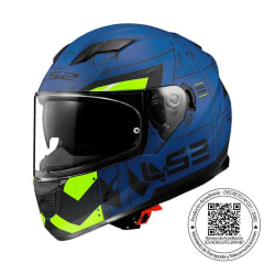Casco Ls2 Ff320 Stream Evo Max Azul Amarillo Matte Talla Xl