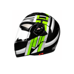 CASCO ABATIBLE GHB 158 CROSS LINE NEGRO GRIS AMARILLO