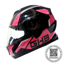 CASCO ABATIBLE GHB 160 STARK NEGRO ROSA