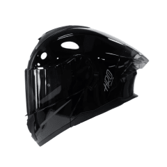 CASCO ABATIBLE HRO 3480DV SOLID CON DOBLE VISOR NEGRO BRILLANTE
