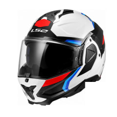CASCO LS2 FF910 ADVANT II TRIPLE BLANCO AZUL ROJO | CERTIFICADO ECE 22.06