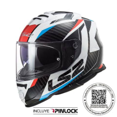 CASCO INTEGRAL LS2 FF800 STORM II RACER AZUL ROJO