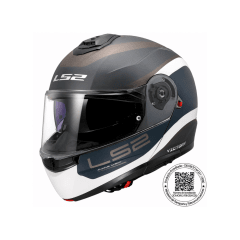 CASCO PARA MOTO LS2 FF908 STROBE II VICTORY GRIS AZUL ARENA MATE