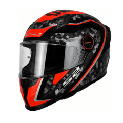 CASCO LS2 FF816 COSMOS STRIKE GRIS ROJO | CERTIFICADO ECE 22.06