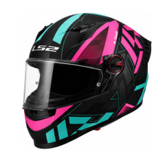 CASCO LS2 FF816 COSMOS PASKAL NEGRO ROSA MATE | SEGURIDAD, ESTILO Y TECNOLOGÍA