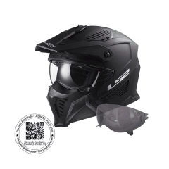 CASCO ABIERTO LS2 OF606 DRIFTER LIGERO Y VERSÁTIL NEGRO MATE
