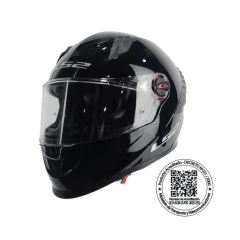 CASCO PARA MOTO LS2 FF816 COSMOS NEGRO BRILLANTE PREPARADO PARA PINLOCK