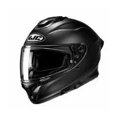 CASCO HJC C71 SOLID CON VISOR SOLAR NEGRO MATE