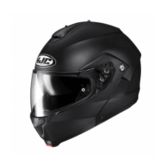 CASCO ABATIBLE HJC C91N SOLID CON VISOR SOLAR NEGRO MATE
