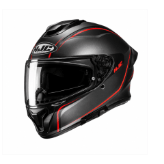 CASCO HJC C71 QUEZ MC5SF NEGRO ROJO | CASCO INTEGRAL CON VISOR SOLAR