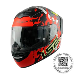 Casco Ls2 Ff352 evo antars rojo mate spoiler rojo
