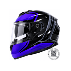 CASCO PARA MOTO LS2 FF320 STREAM EVO FLAUX NEGRO AZUL