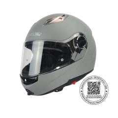 CASCO PARA MOTO LS2 FF370 EASY NARDO GRIS MATE ABATIBLE