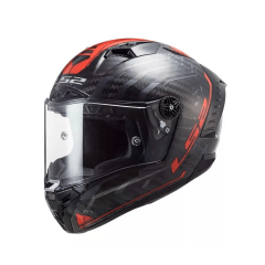 CASCO INTEGRAL PARA MOTO LS2 FF805 THUNDER CARBON SPUTNIK METAL ROJO RACING